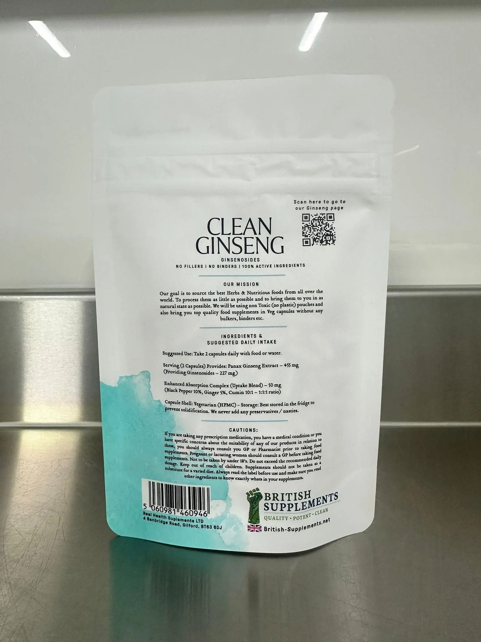 Clean Ginseng Panax 13,662mg (222.7mg Ginsenosides) - Image 5