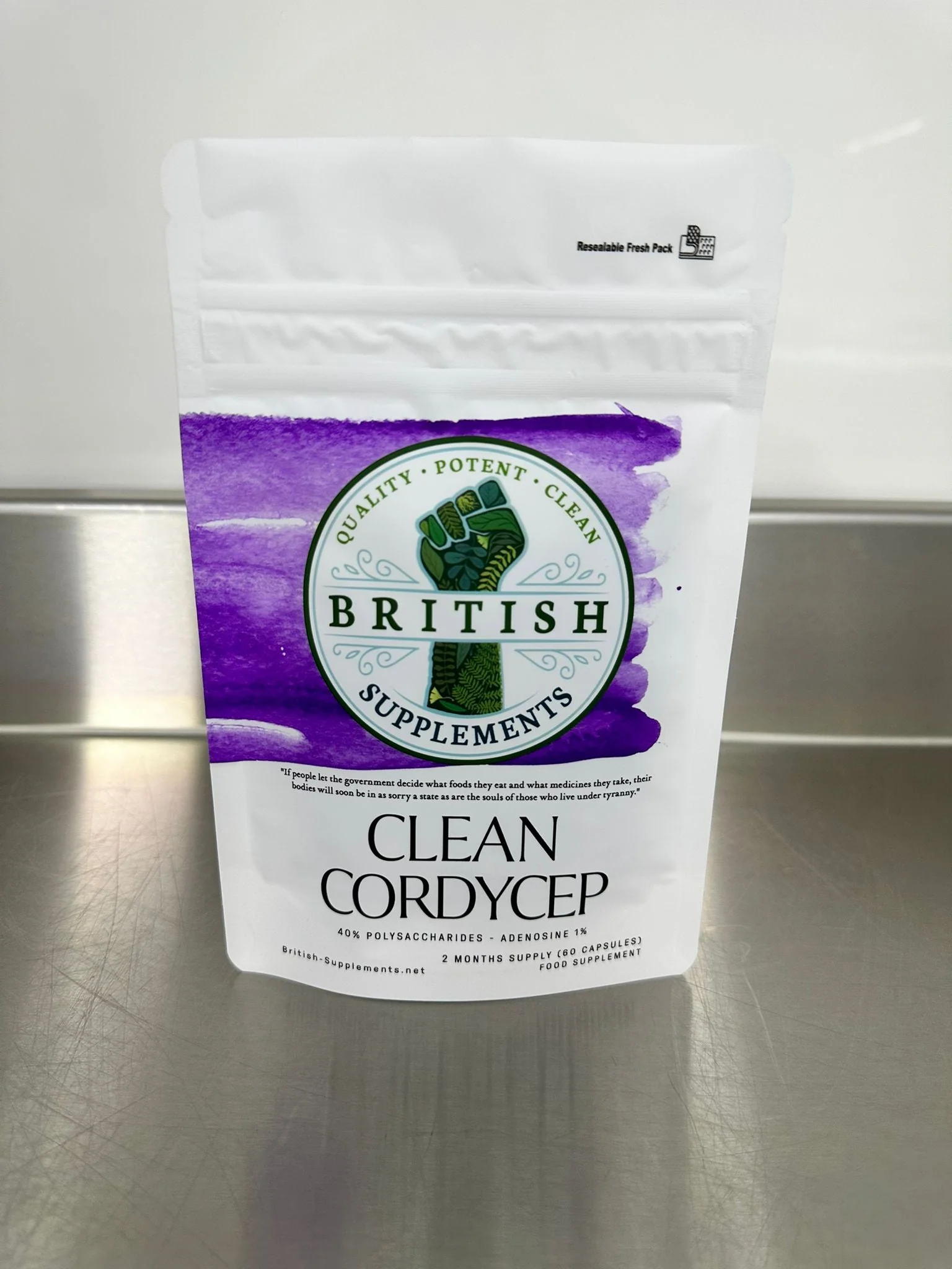 Clean Genuine Cordyceps polysaccharides 40%, Adenosine 1% - Image 3