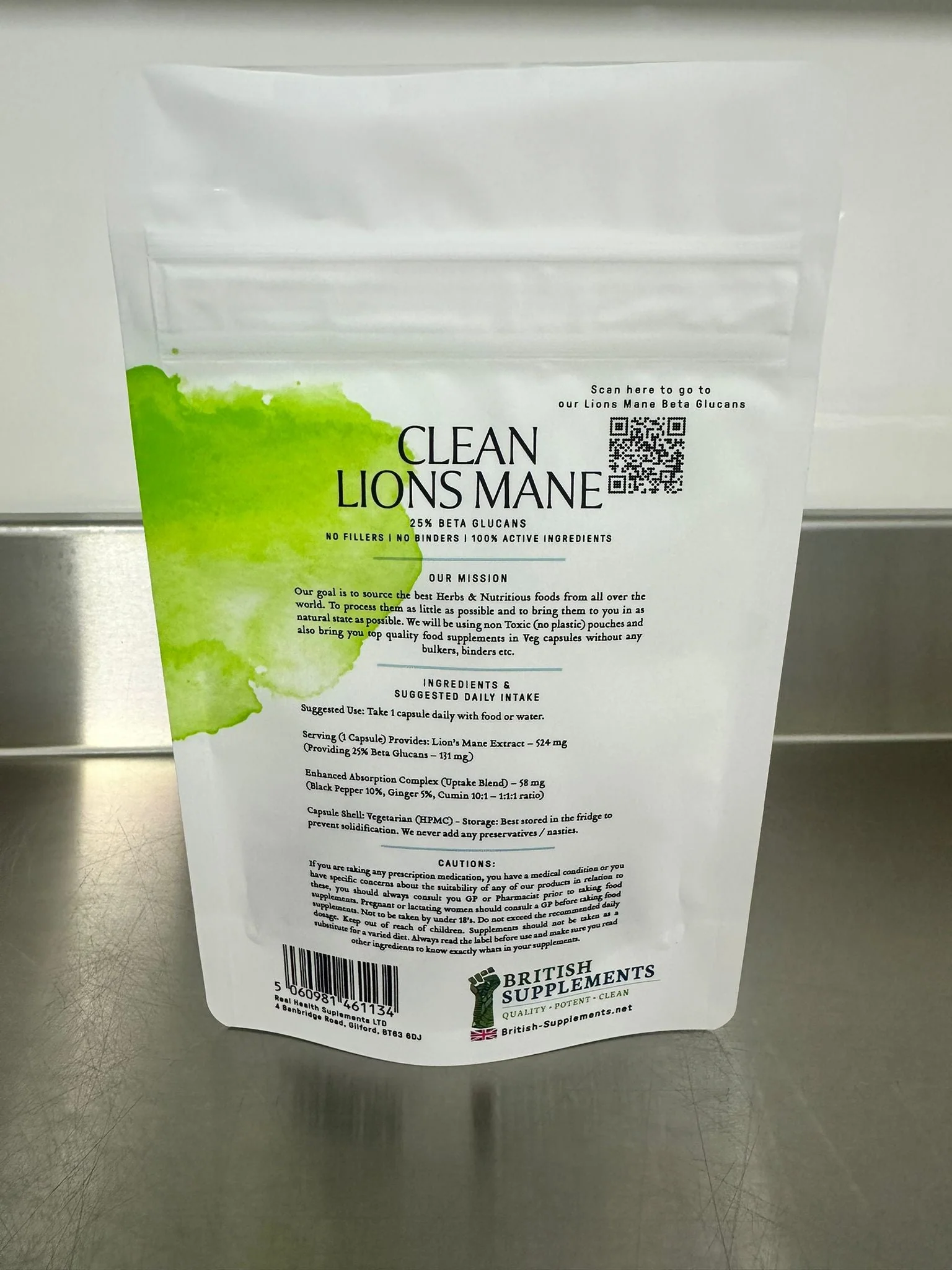Lions Mane Extract 451mg (Beta Glucans 112mg) - Image 5